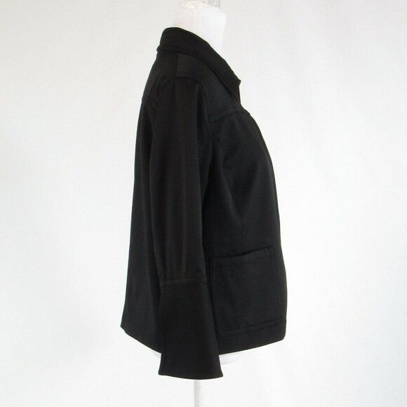 Black MAGASCHONI COLLECTION 3/4 sleeve jacket 10 - Picture 5 of 8